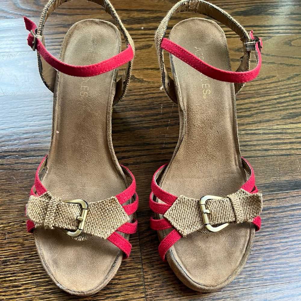 Aerosoles vintage wedge sandals  women size 8.5 r… - image 1