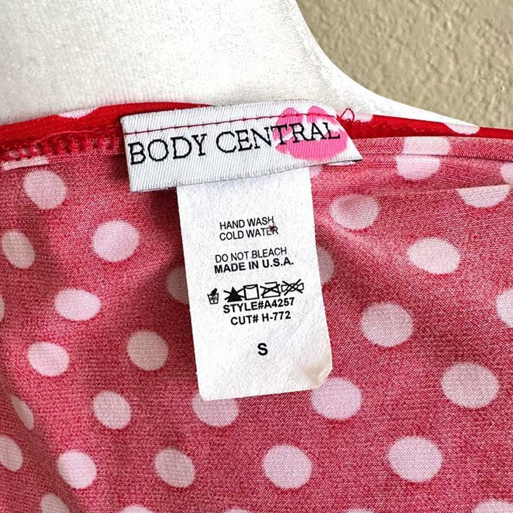 Body Central Red Polka Dot Vintage 90s Top - image 7