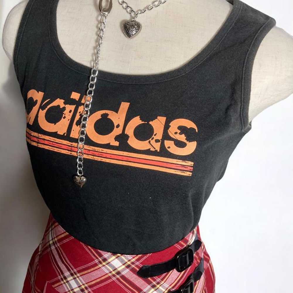 y2k00s Heisei Gal Adidas Cami Tank Top Punk Fairy… - image 5