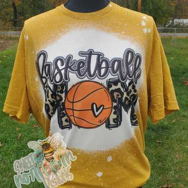 Basketball Mom Tshirt Sublimation Bleached Size L… - image 1