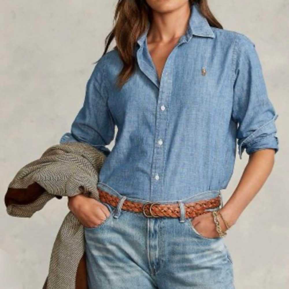 Polo Ralph Lauren popular cotton chambray shirt, … - image 3