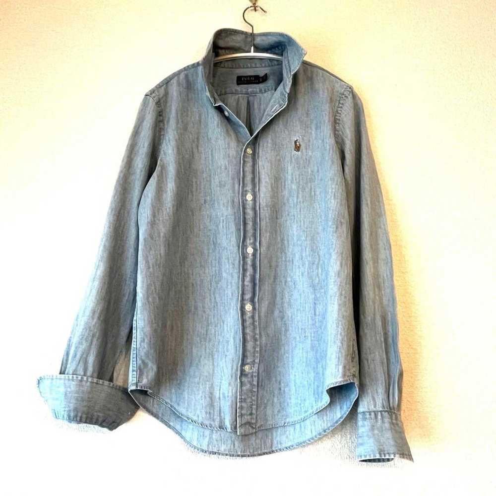 Polo Ralph Lauren popular cotton chambray shirt, … - image 6