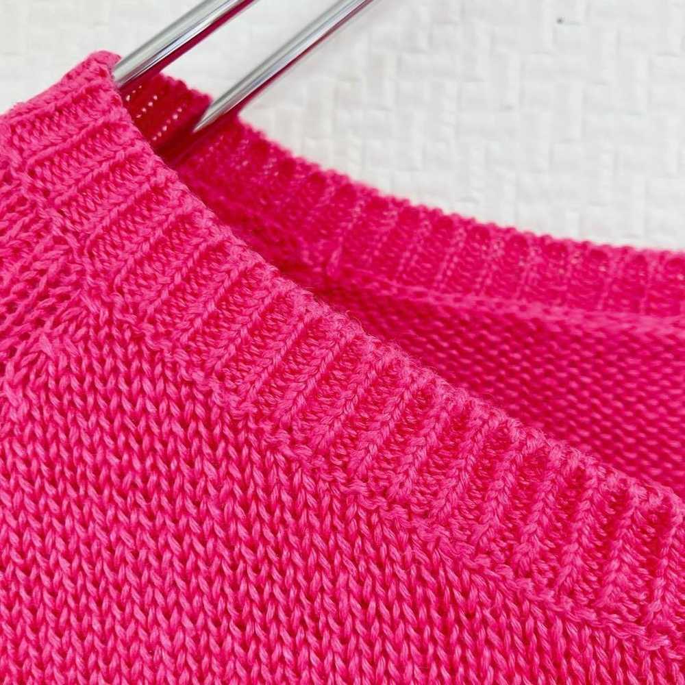 Knit, short-sleeved, dark pink, Love Black Inn, s… - image 7