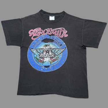 Vintage 80's Aerosmith 1980 Pump Elevator band tee store Concert tour T Shirt L