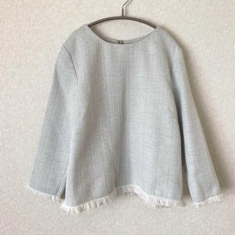 NATURAL BEAUTY BASIC Unlined Tweed Top Size S - image 2