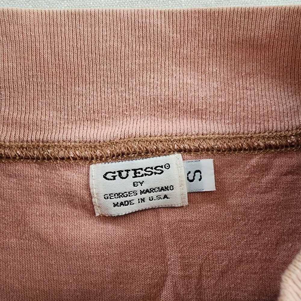 Vintage Guess Dusty Pink Long Sleeve shirt small - image 4