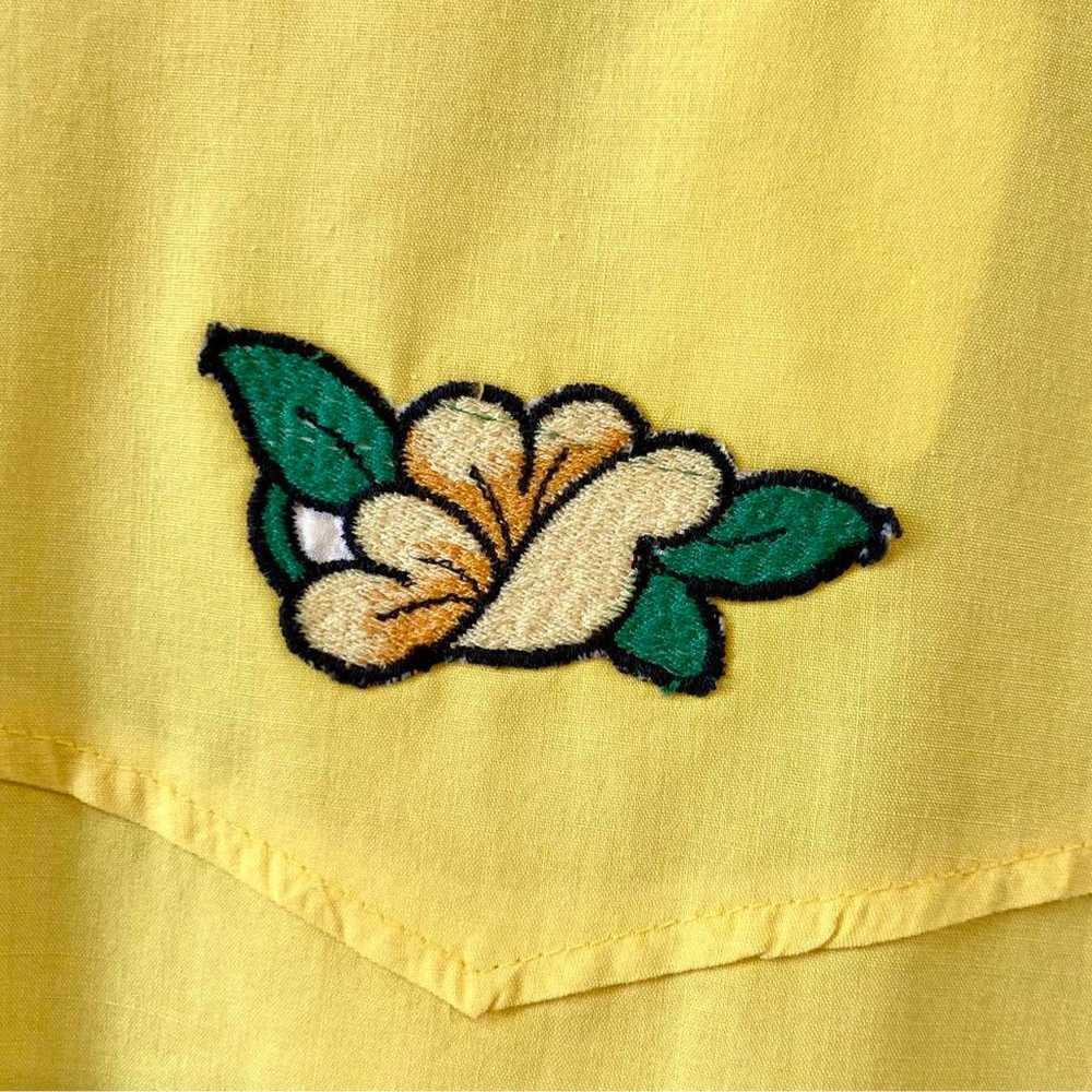 70's 80's vintage retro embroidered shirt hippie … - image 7