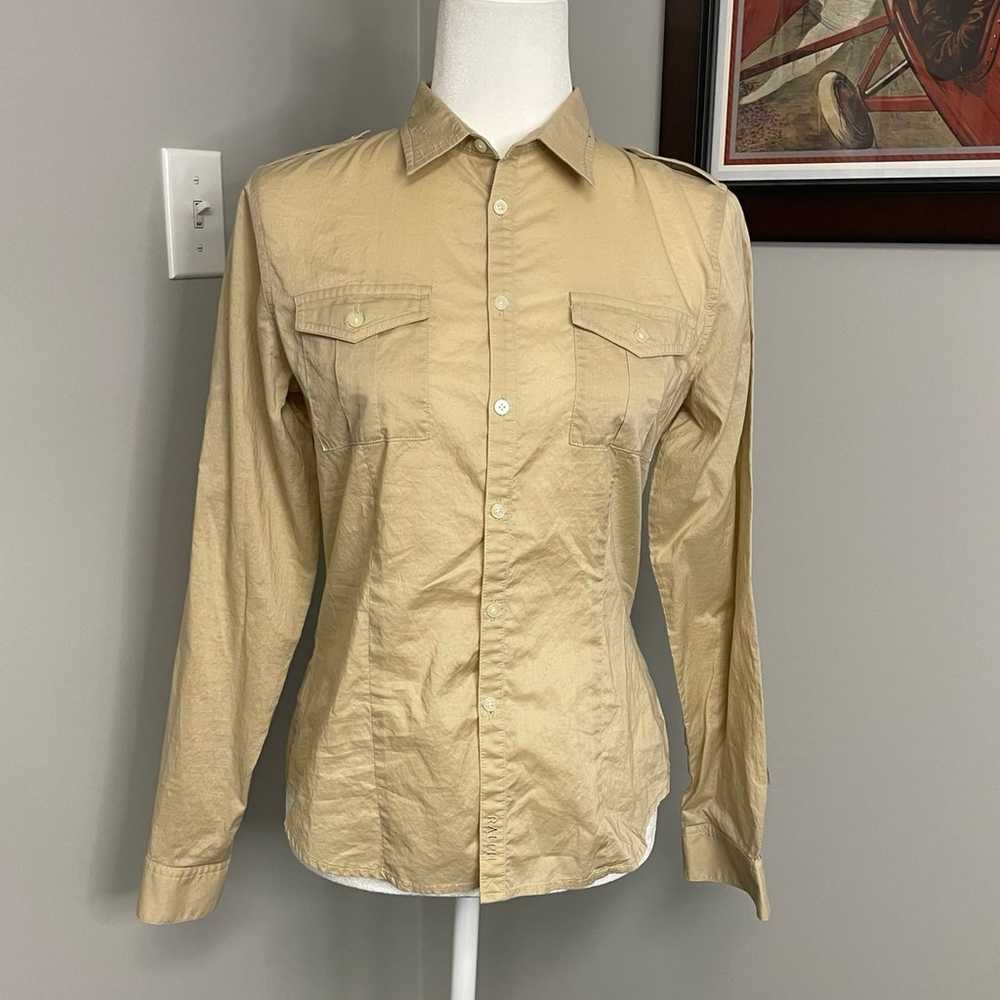 Vintage Ralph Lauren Safari Button Down Tan Khaki… - image 1