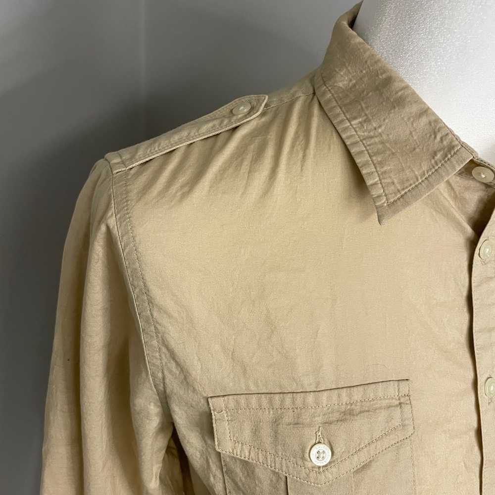 Vintage Ralph Lauren Safari Button Down Tan Khaki… - image 2