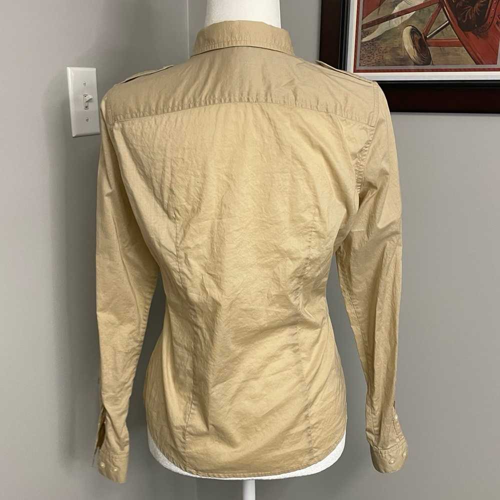 Vintage Ralph Lauren Safari Button Down Tan Khaki… - image 4