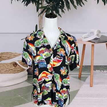 Vintage Tropical Hawaiian Button Down - image 1