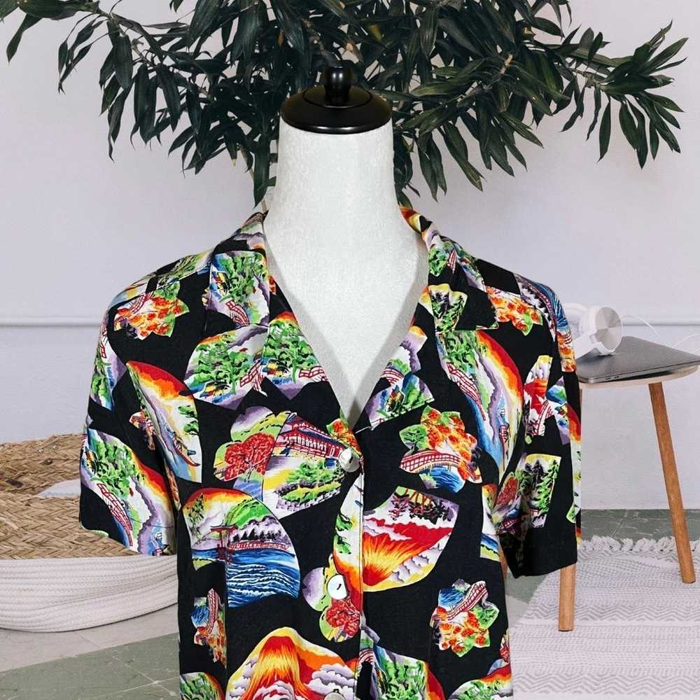 Vintage Tropical Hawaiian Button Down - image 2