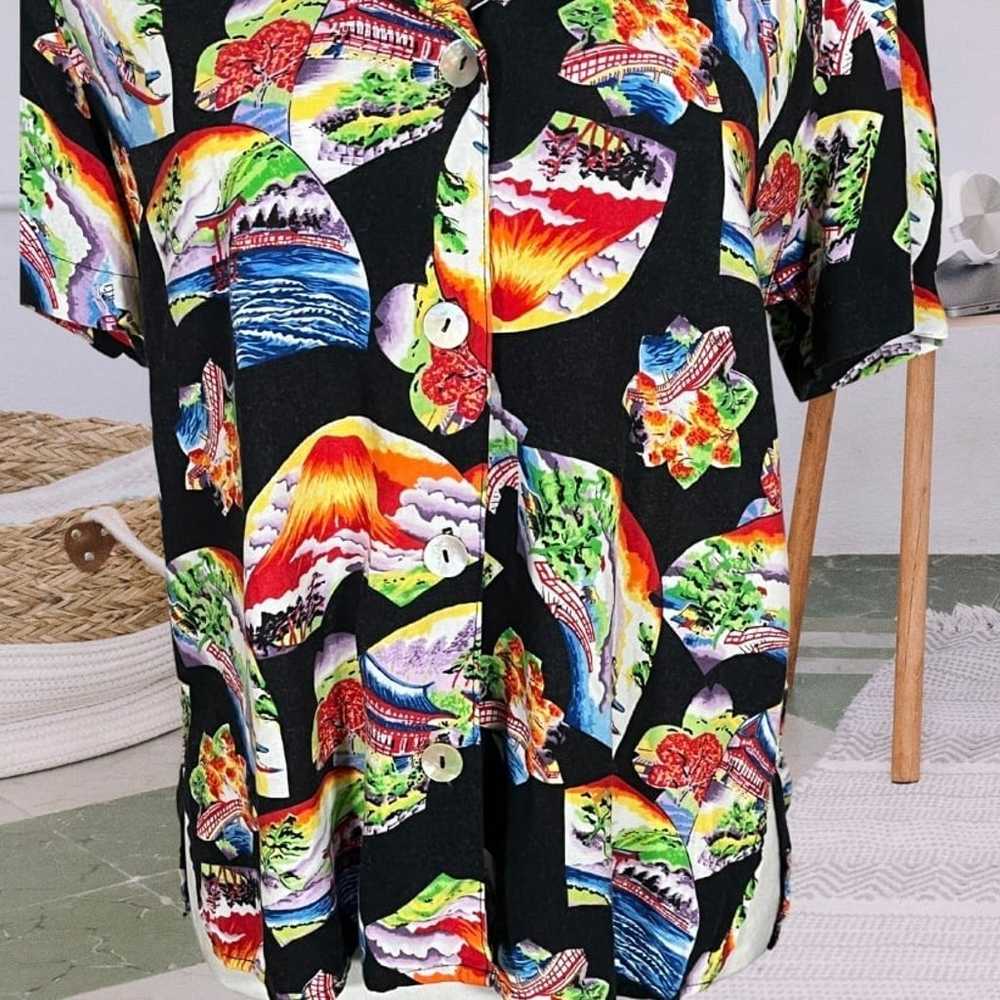 Vintage Tropical Hawaiian Button Down - image 3