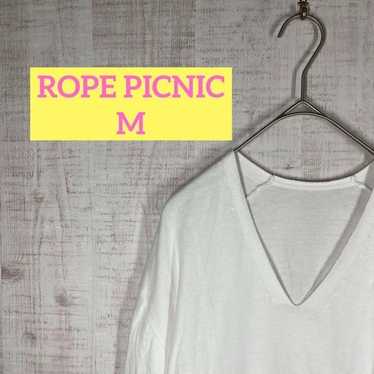 LOPE PICNIC【M】V-neck cut and sewn/knit sweater/pla