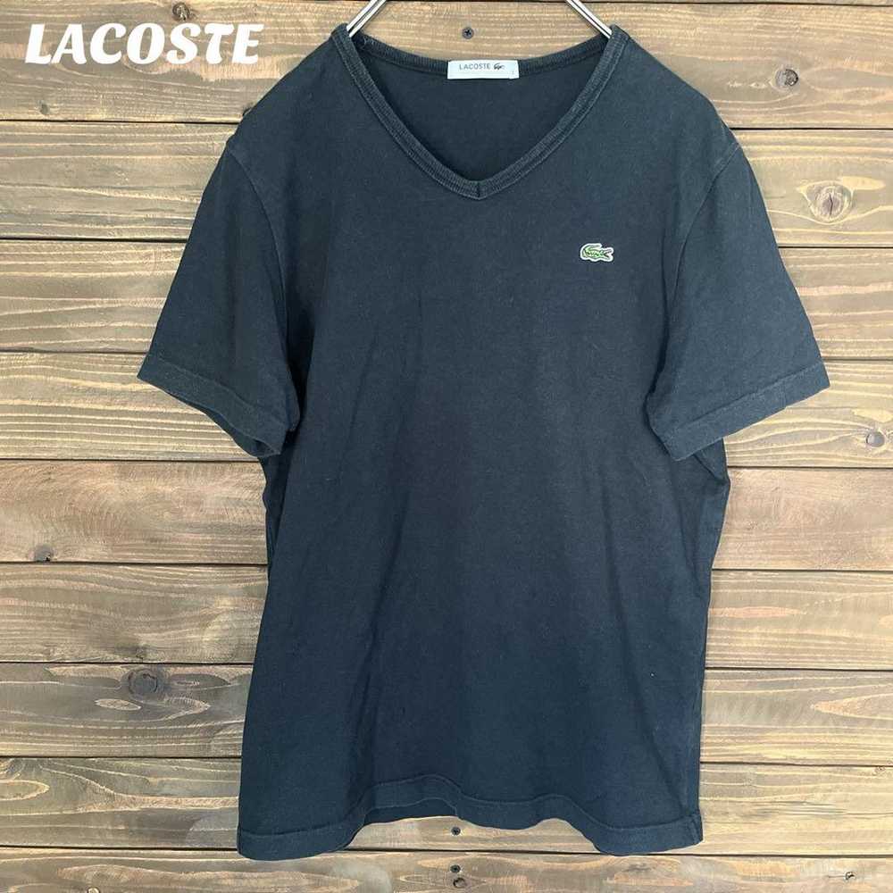 ♦︎【LACOSTE】LACOSTE Short Sleeve T-shirt V-neck Em… - image 1