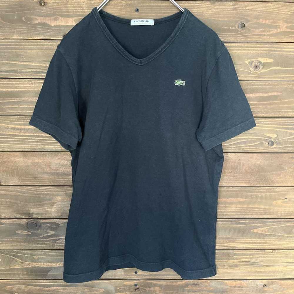 ♦︎【LACOSTE】LACOSTE Short Sleeve T-shirt V-neck Em… - image 2