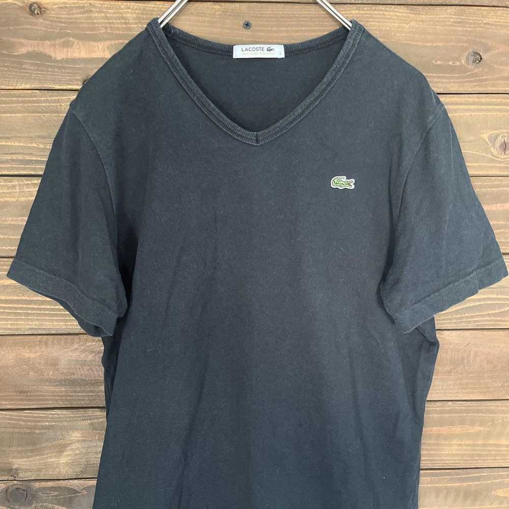 ♦︎【LACOSTE】LACOSTE Short Sleeve T-shirt V-neck Em… - image 5