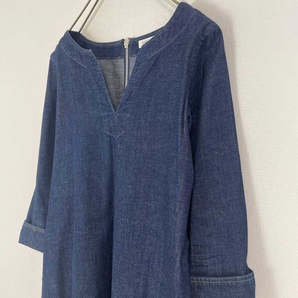 ◇ Kamakura shirt [M] Skipper shirt Denim tunic 10… - image 4