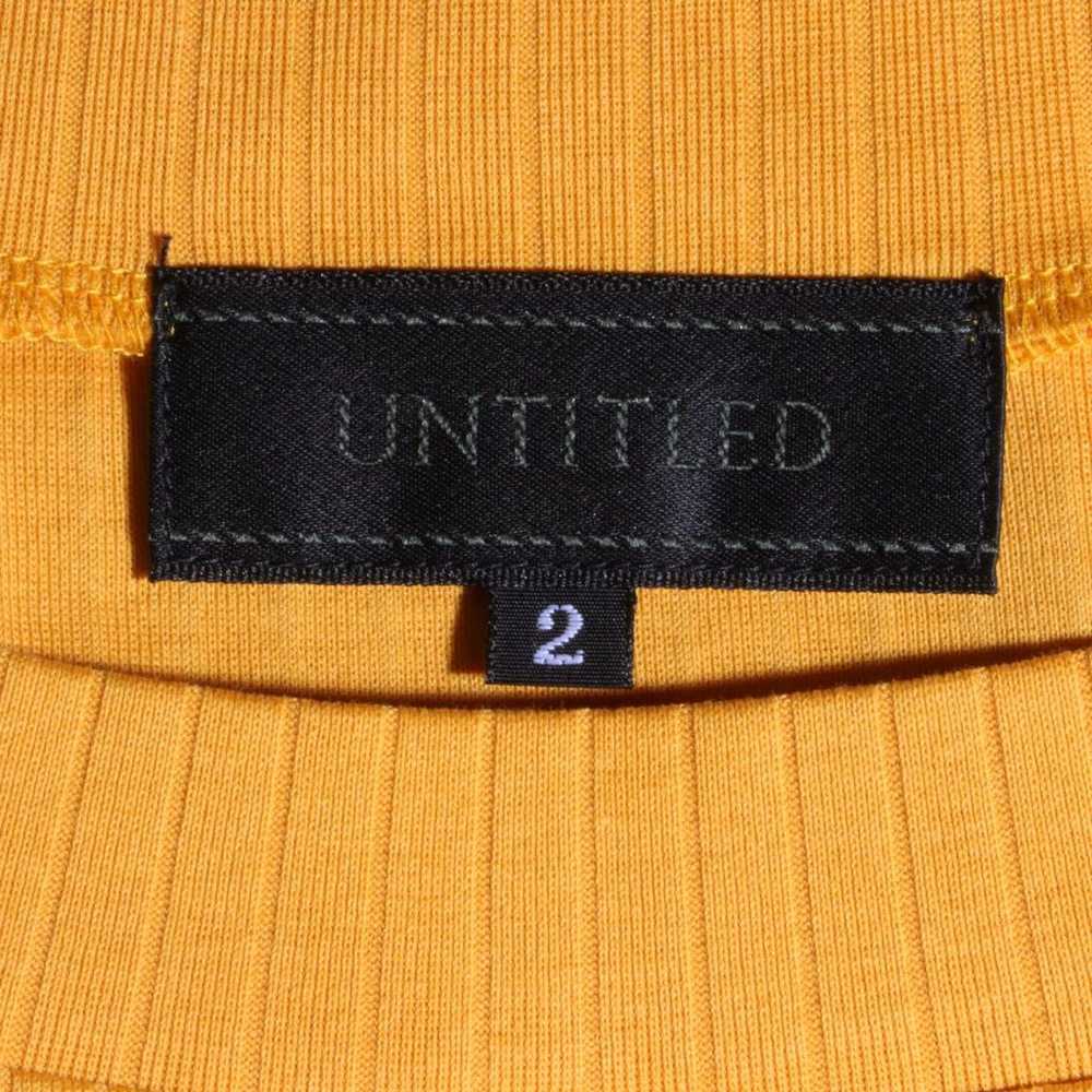 ★Unused★ UNTITLED Cut and Sewn 5/4 Sleeve Rib Ora… - image 8