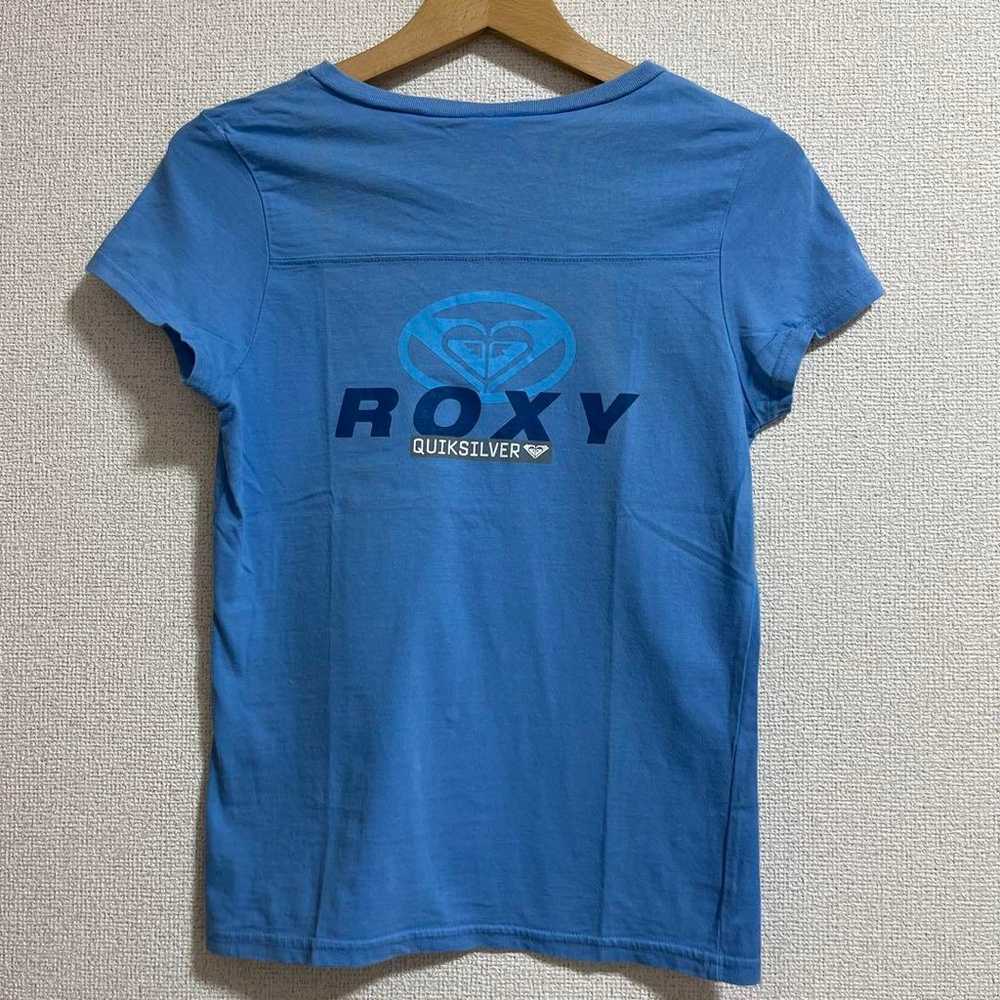 y2k Heisei gal 00s short-sleeved ROXY Roxy print … - image 2