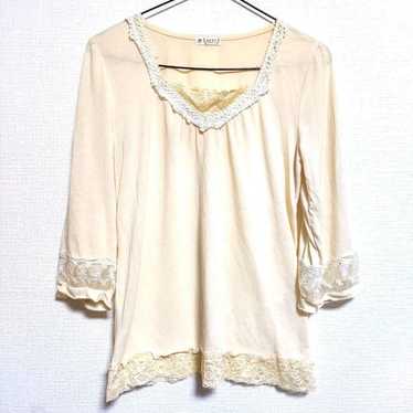 axes femme 7-minute sleeve shirt embroidery lace … - image 1