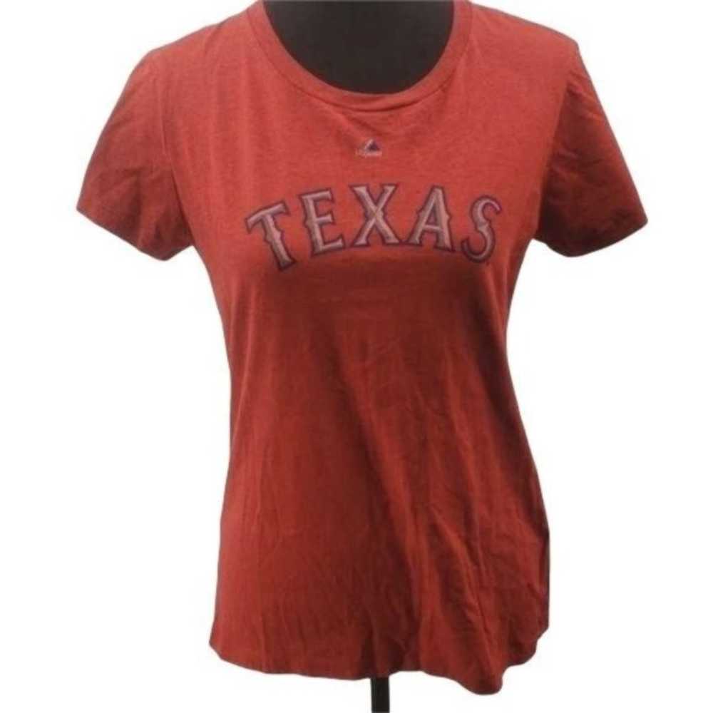 Vintage Red Texas Rangers NAPOLI t shirt sz L - image 1