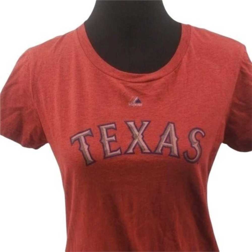 Vintage Red Texas Rangers NAPOLI t shirt sz L - image 3