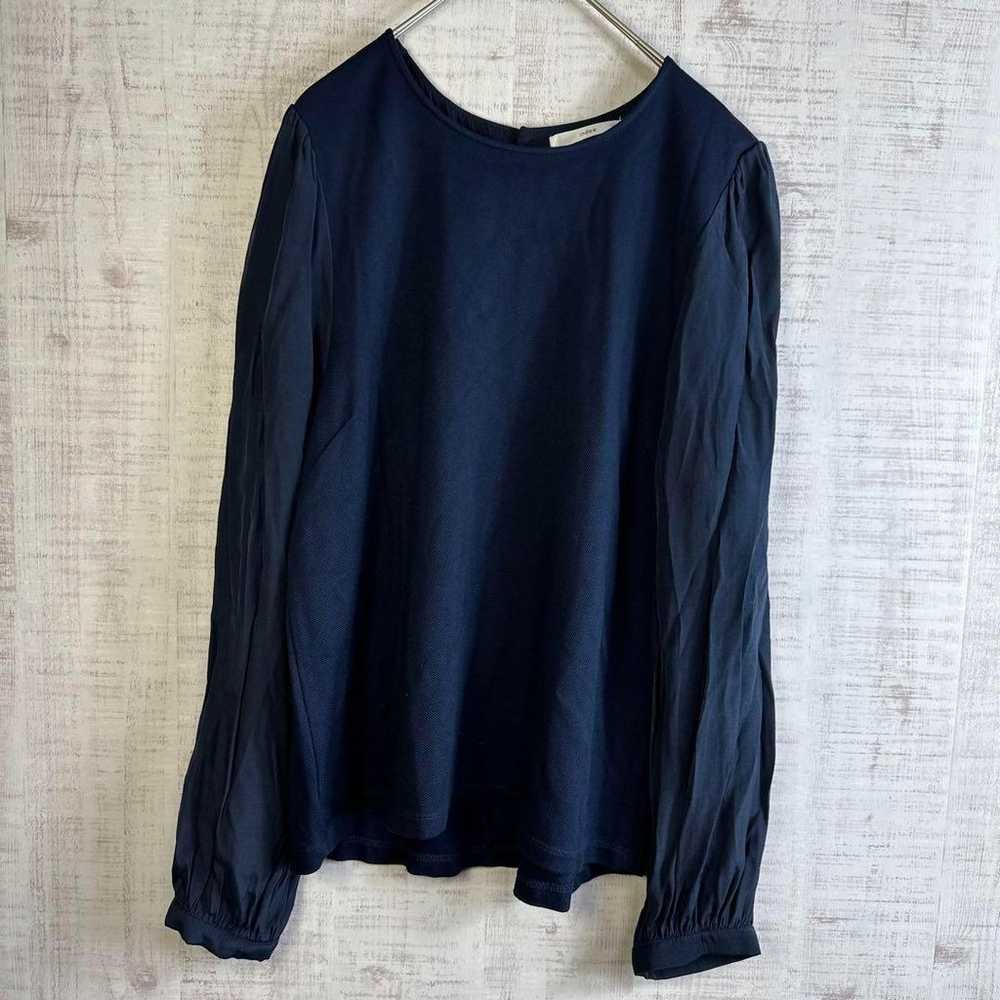 Index [L] Ladies' Shirt/Top/Long-Sleeved/Contrast… - image 2