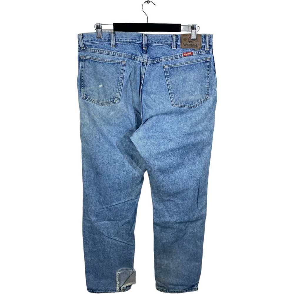 Wrangler Wrangler Zip Fly Distressed Straight Leg… - image 7