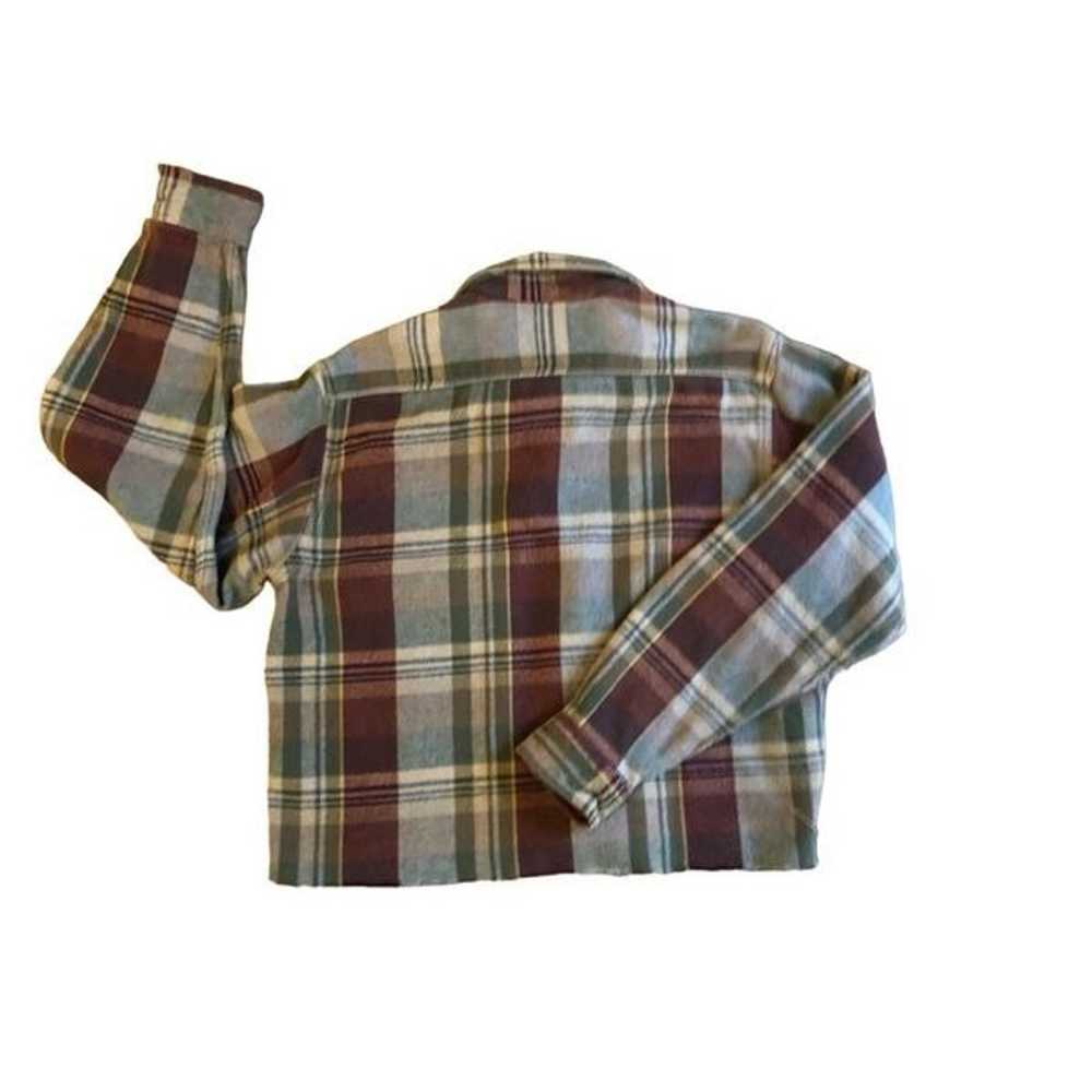 Vintage Five Brother Heavy Plaid Flannel Cropped … - image 8