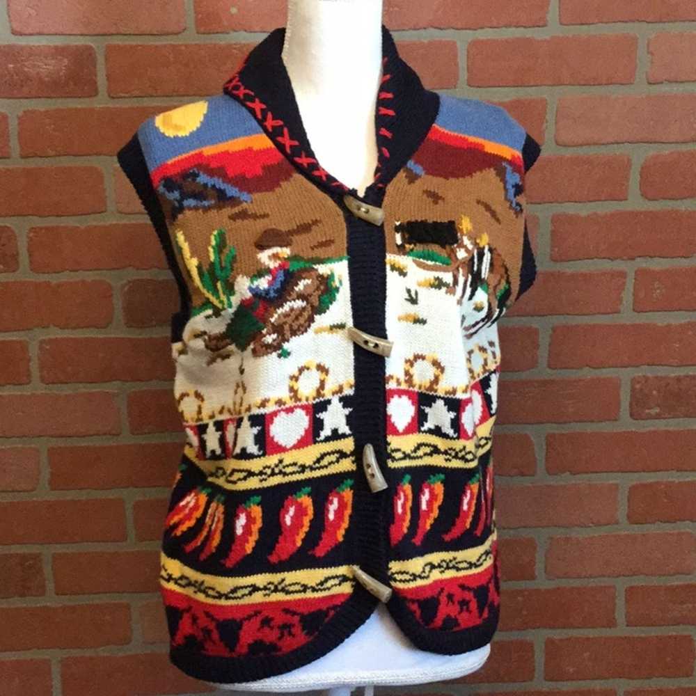 Vintage YTG The Eagles Eye sweater Western southe… - image 2