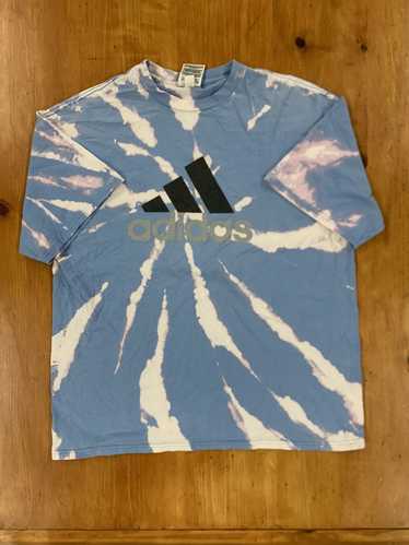 Tee Shirt × Vintage Vintage Adidas Tie Dye Logo Te