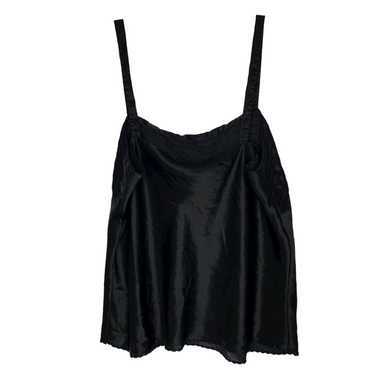 Vintage Escapades Black Silky Intimates Tank Top X