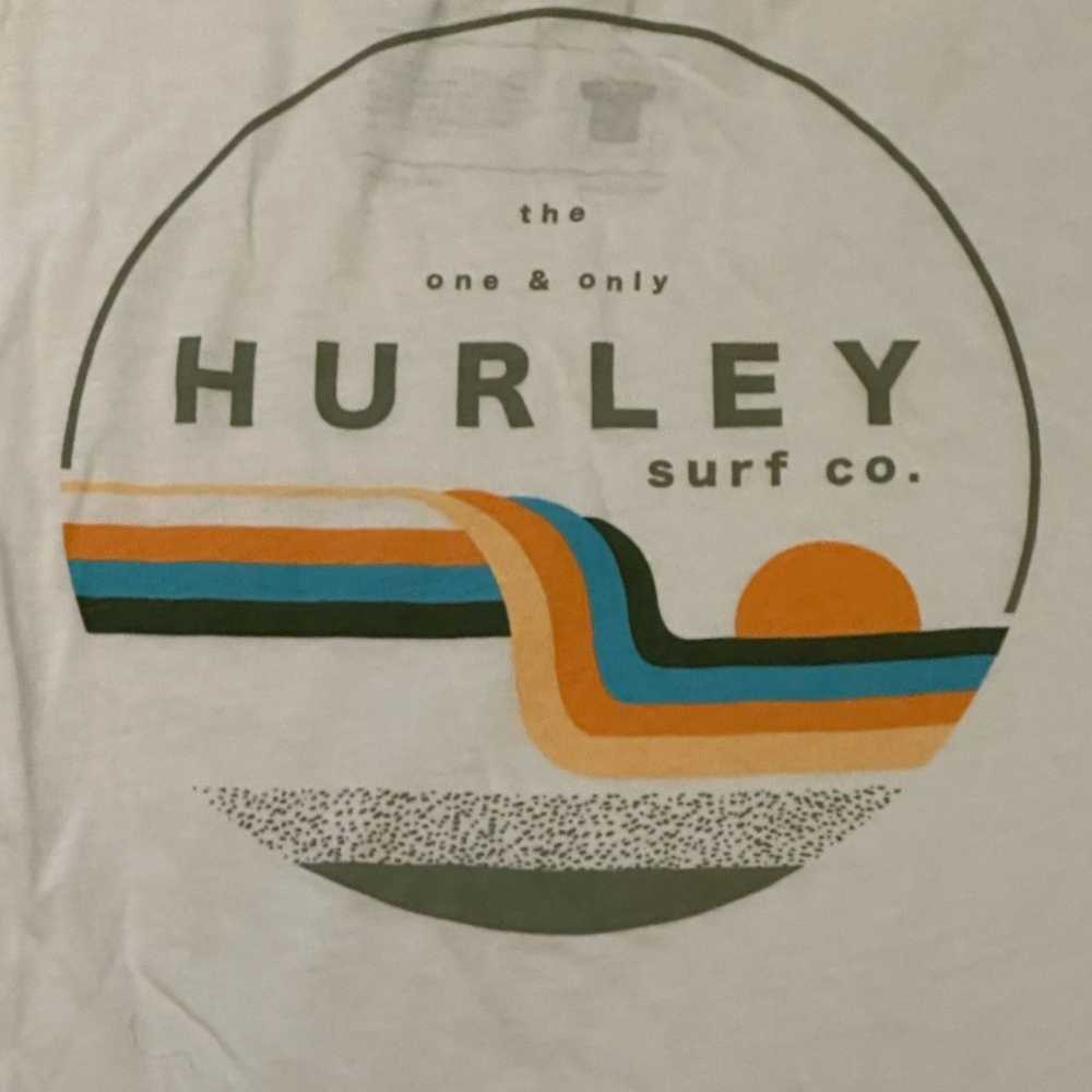 Hurley Hurley Surf Co Size Large Long Sleeve Whit… - image 4