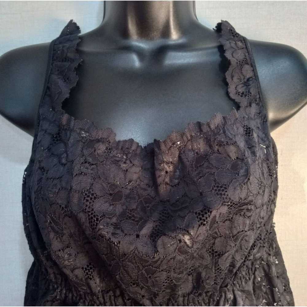 Fashion Bug Shirt 2X Vintage Black Lace Y2K Cami … - image 3