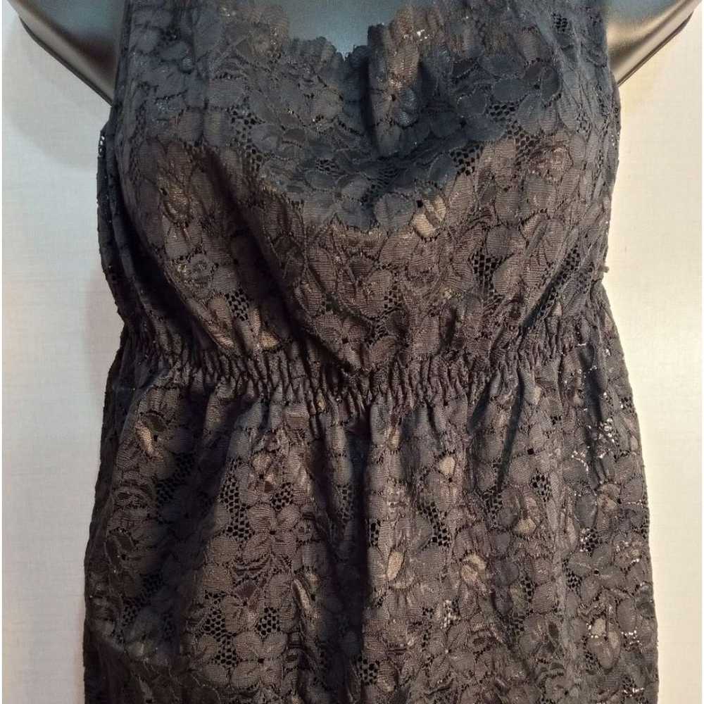 Fashion Bug Shirt 2X Vintage Black Lace Y2K Cami … - image 5