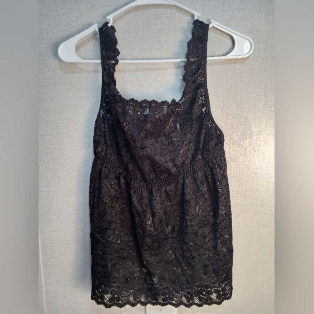 Fashion Bug Shirt 2X Vintage Black Lace Y2K Cami … - image 7