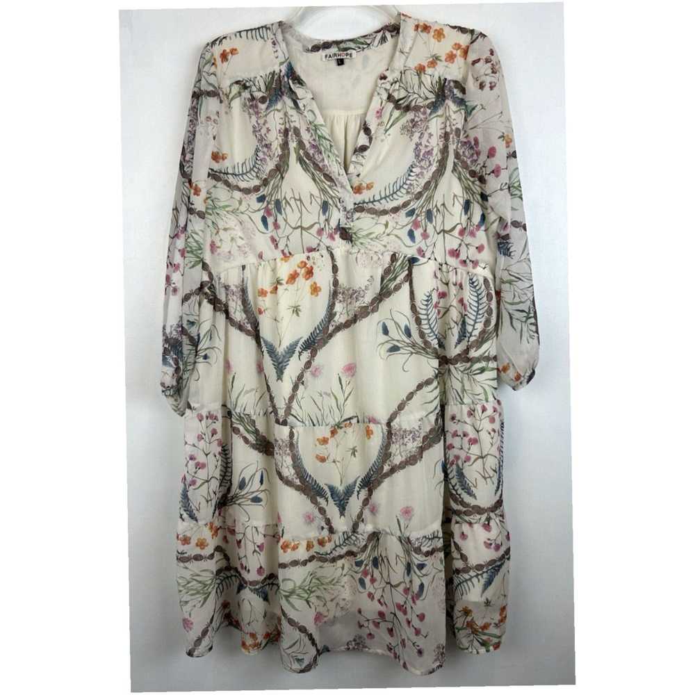 Vintage Fairhope Dress Womens L Fairy Floral Boho… - image 1