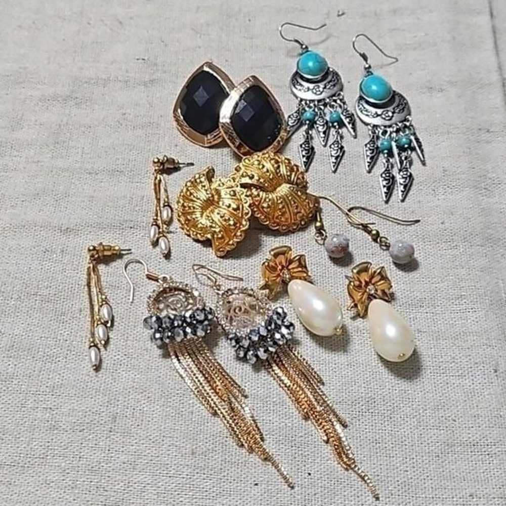 Dainty Faux Pearl Earrings Lot 7 Pairs Anthropolo… - image 11