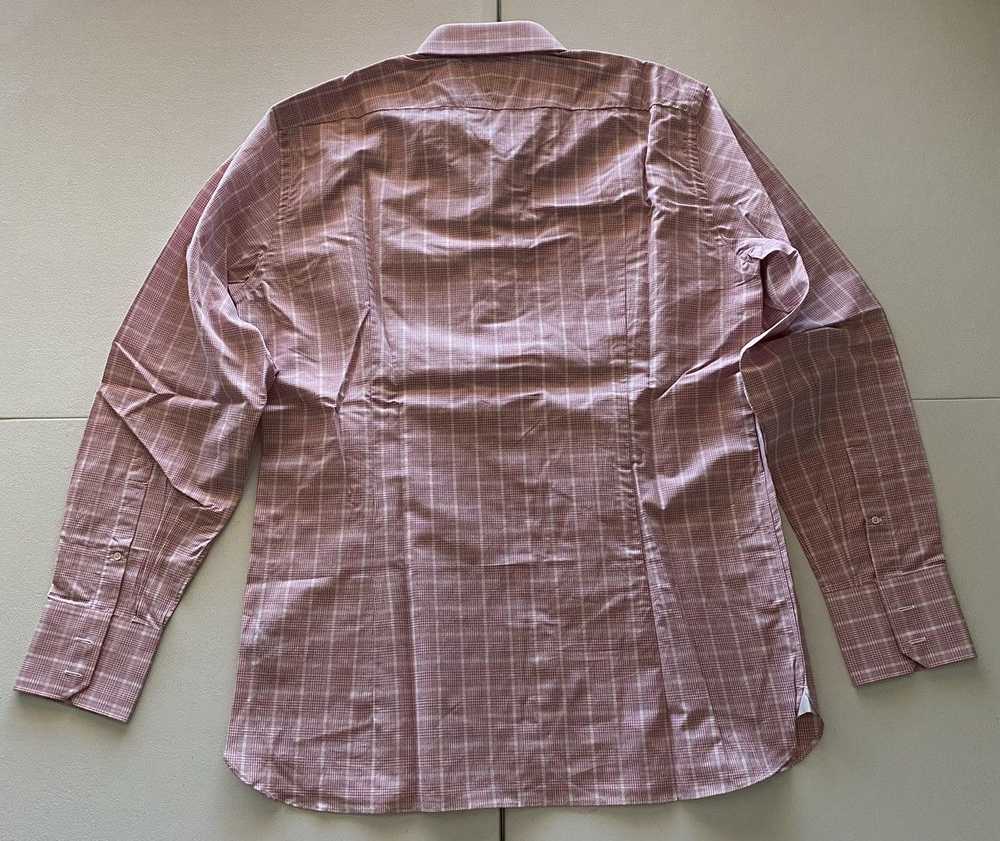 Tom Ford Tom Ford light pink glen check shirt 17 … - image 3