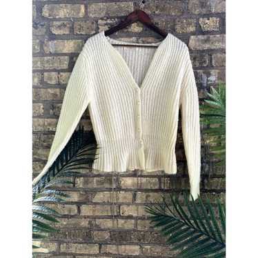 Sears SEARS JR BAZAAR White Knit Sweater - image 1