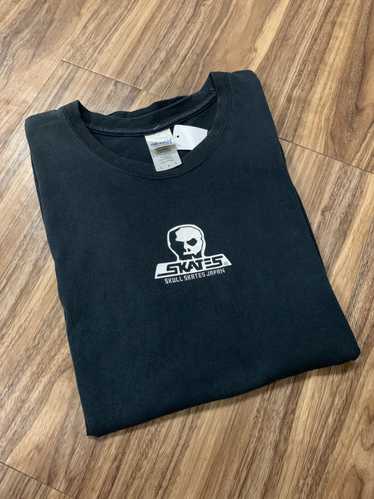 Skull skates t-shirt v019 - Gem