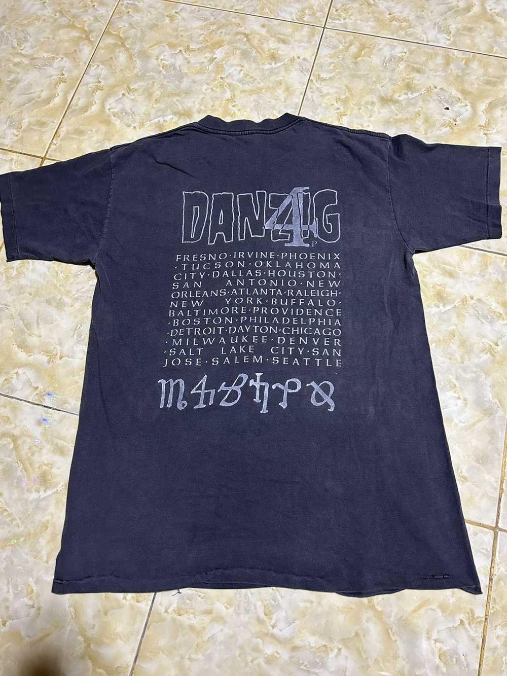 Band Tees × Brockum × Rock Band 💥 90s DANZIG GLE… - image 2