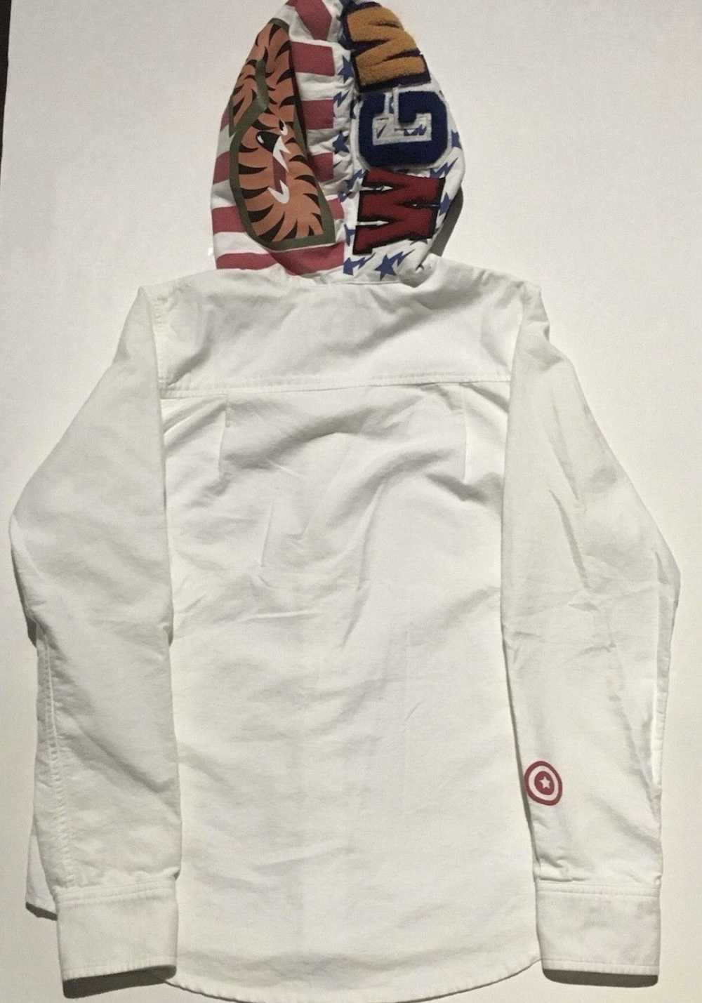 Bape Shark Shirt Hoodie - image 2