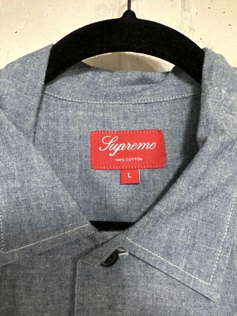 Supreme Supreme Button Up shirt Blue Large - image 6