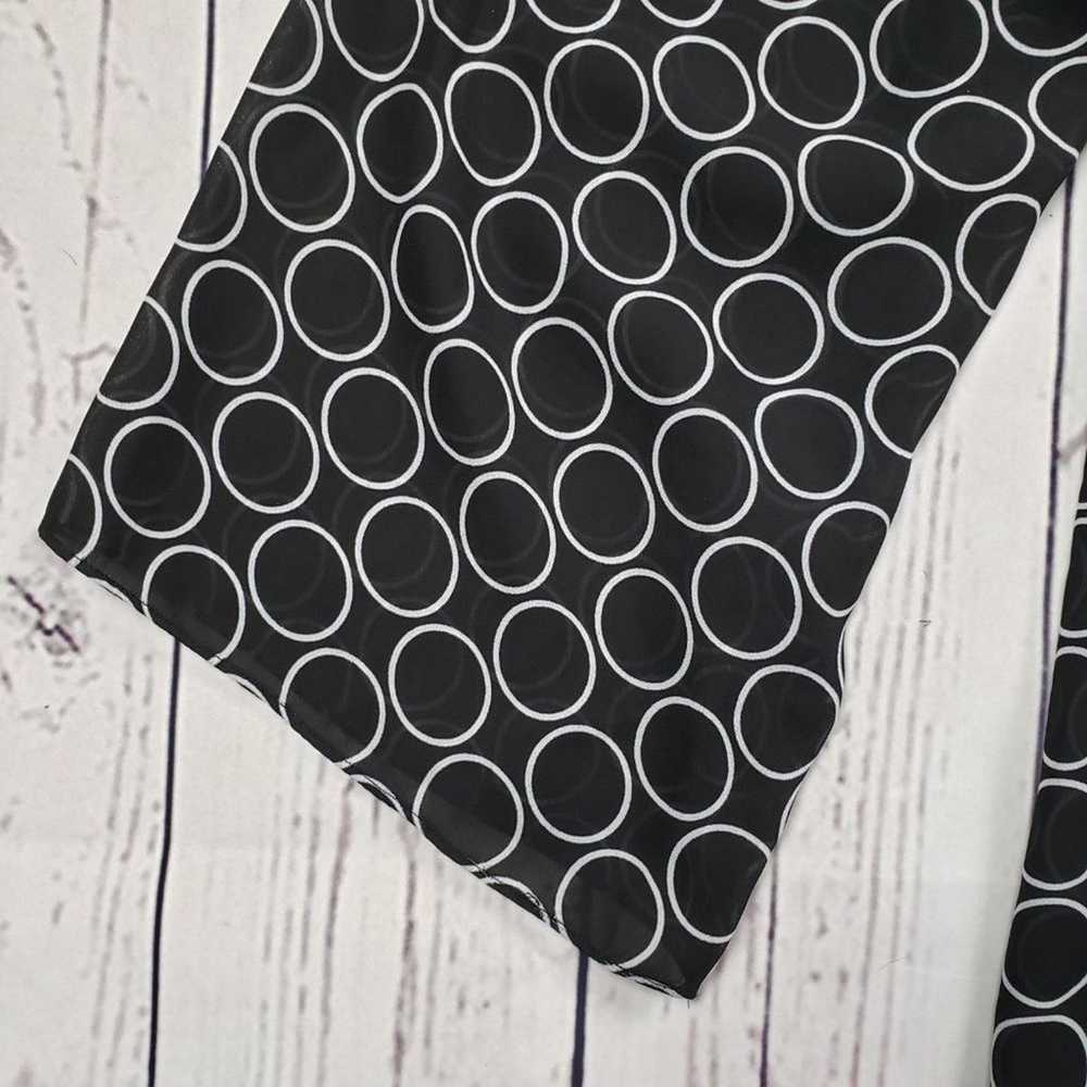 Other Russell Kemp Black White Circle Sheer Drape… - image 3