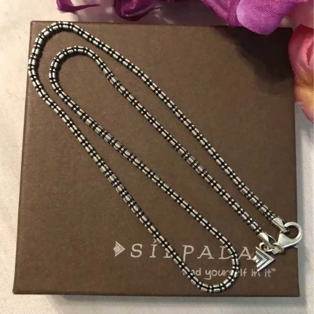 Silpada Sterling Silver Dot Dash Chain RETIRED & … - image 5