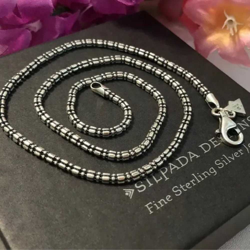 Silpada Sterling Silver Dot Dash Chain RETIRED & … - image 6