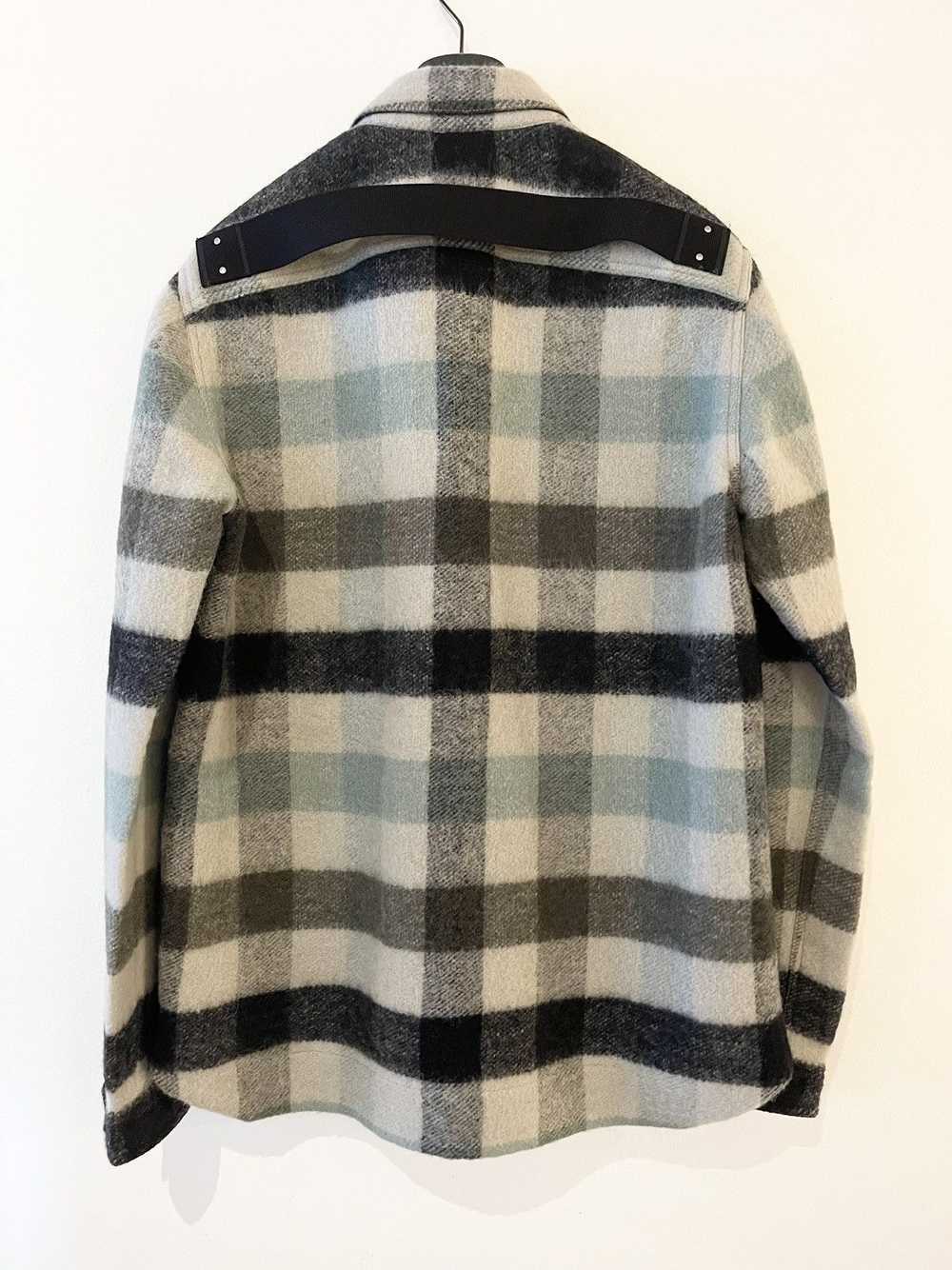 Rick Owens FW22 Strobe Pearl Plaid Overshirt - image 2