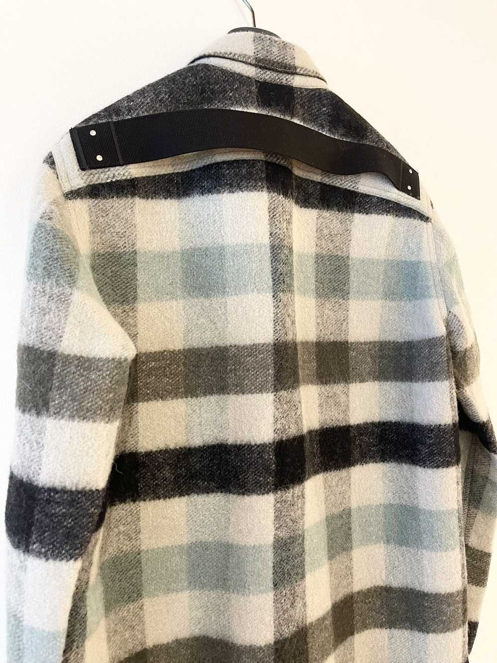 Rick Owens FW22 Strobe Pearl Plaid Overshirt - image 4